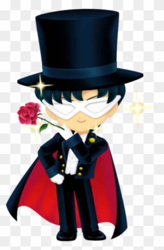 9 - Sailor Drops Tuxedo Mask Clipart