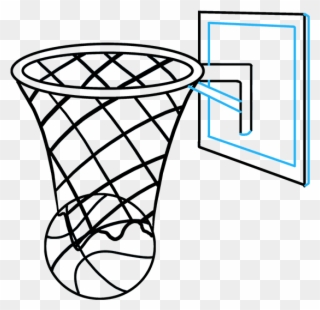How To Draw Basketball Hoop - Draw A Basketball Hoop Clipart