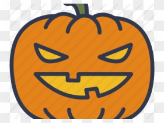 Spooky Clipart Evil Pumpkin - Pumpkin Spooky - Png Download