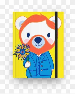 Caderno Vincent Bear Gogh De Nanda Corrêana - Bear Clipart