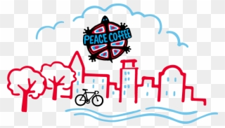 Illustration Of Peaceful Minneapolis Cityscape Clipart