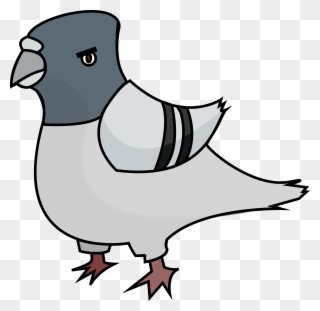 Pidgeons Clipart Logo - Angry Pigeon Clip Art - Png Download