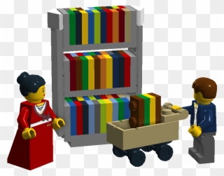 Librarians Shelving Books - Play Clipart