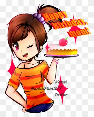 【gift】- Happy Birthday, Mom - Happy Birthday Mom Cartoon Clipart
