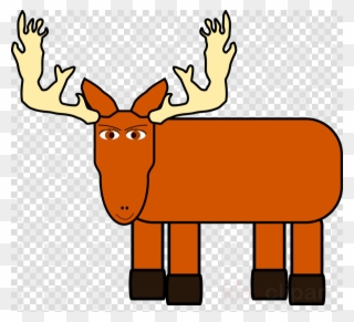 Cartoon Moose Png Clipart Moose Deer Clip Art - Cartoon Moose Transparent Png