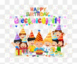Happy Birthday Electricgirl14 By Creaciones Jean - Birthday Party Cartoon Png Clipart