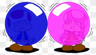 And Toadette Blows More Color Bubbles By - Color Clipart