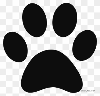 Graphic Free Library Grayscale Print Clipartblack Com - Paw Print Vector Png Transparent Png