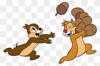 Chip And Dale Clip Art Disney Galore - Chip And Dale Acorn - Png Download