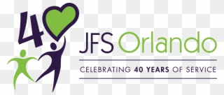 Jfs 40th Logo - Jewish Family Services Of Orlando Clipart