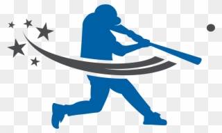 Baseball Silhouette Batting Clip Art - Baseball Silhouette - Png Download