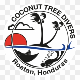 Coconut Tree Divers Clipart