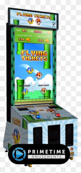 Flying Tickets Video Redemption Arcade Game - Flying Tickets Game Clipart