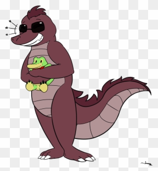 My First Commission A Cute Gator Holding Another Cute - Game Of Thrones Clipart