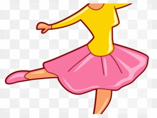 Pink Dress Clipart Ballet - Twirl Clipart - Png Download