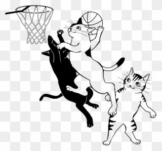 Cartoon Basketball Players 4, Buy Clip Art - Basketball Player Shooting Cartoon Drawing - Png Download