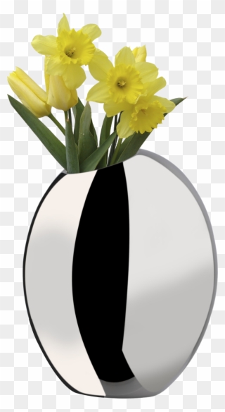 Daffodils In Vases - Flowers Clipart