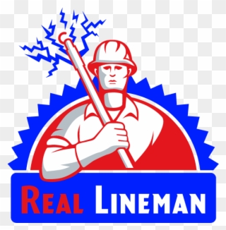 White Background Logo Lineman Wife - Lineman Clipart