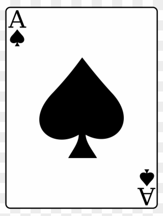 Ace Of Spades Card Png Clipart