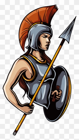 Clip Art Freeuse Stock Ares Greek Mythology The Gods - Escudo Y Lanza Png Transparent Png