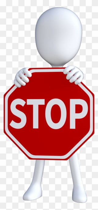Image Of Stop Sign 28, Buy Clip Art - De Stop - Png Download