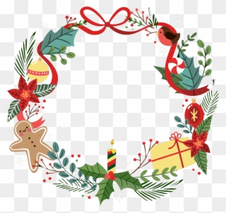 Christmas Garland Vector Png Clipart