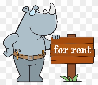 Property Management Company Herndon - Cartoon Rhino Clipart