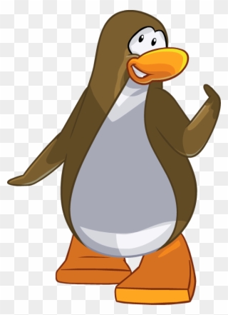 Brown Clipart Penguin - Club Penguin Brown Penguin - Png Download
