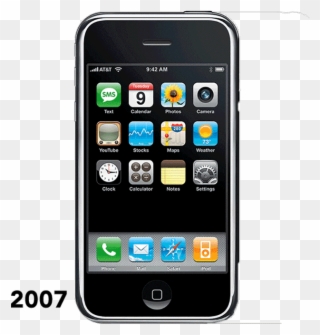 Iphone Through The Years See How Apple's Phone Has - Third Generation Mobile Phones Clipart