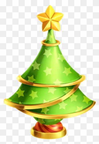 Birthday Hat Transparent Transparent Christmas Tree - Christmas Tree Clipart .png