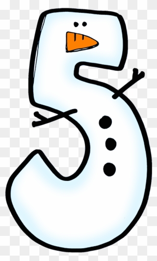 Dyson Ideas Box - Snow Man Table Number Clipart