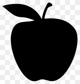 Totetude Apple Clip Art - Shadow Image Of Apple - Png Download