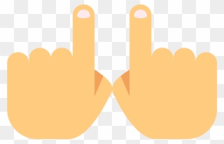 Two Hands Icon - Foam Hand Clipart