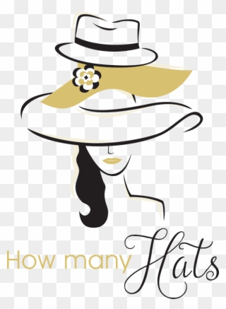 A Course Full Of Self-discovery And Inner Strength - Women With Many Hats Clipart