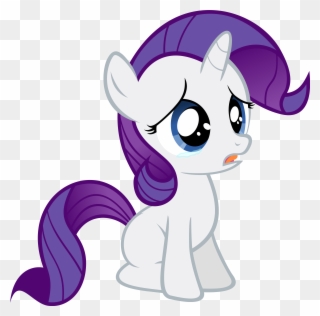 Little Filly Rarity Here Is Sad Because Filly Karma - Rarity Child Clipart