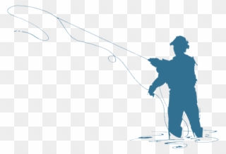 Fisherman Silhouette Fly Fisherman Silhouette At Getdrawings - Fisherman Clipart