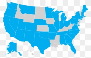 Volunteer Map Connect With Transparent Background - Opioid Addiction By State Clipart