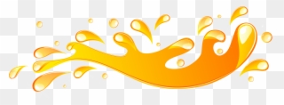 Drop Yellow Liquid Gold Drops Transprent Png - Orange Splash Clipart