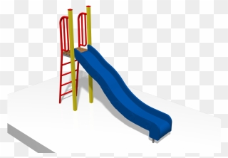 Free Standing Slide Unit Transparent Background - Playground Slide Clipart