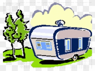 Camper Clipart Water - Caravan Park Clip Art - Png Download