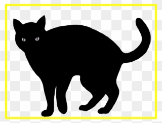Scared Cat Clipart 7 - Black Cat Clipart Png Transparent Png