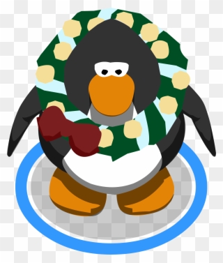 Jolly Holly Wreath In-game - Club Penguin Vuvuzela Clipart