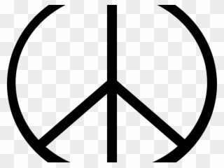 Reggae Clipart Symbol - Small Peace Sign Drawing - Png Download