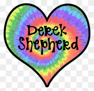 Derek Shepherd Tiedye Heart - Gossip Girl Clipart