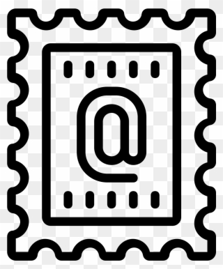 Post Stamp Icon - Clip Art Postage Stamp - Png Download