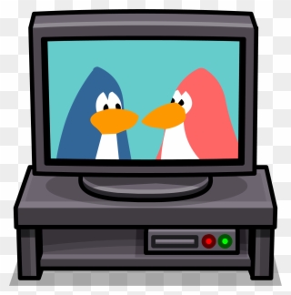 Black Tv Stand Sprite 004 - Club Penguin Tv Clipart