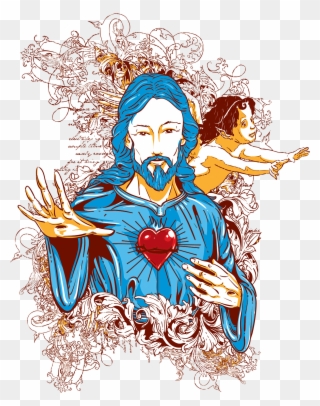 Medieval God Transprent Png - Jesus Illustrator Clipart