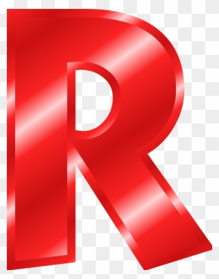 Letter R Color Red Clipart