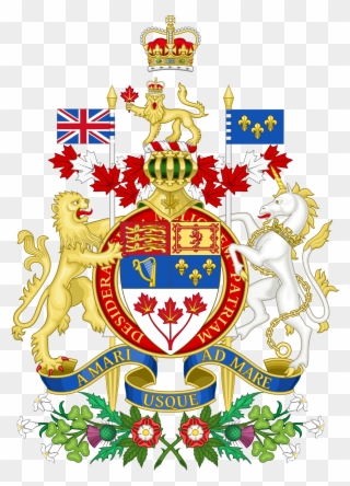 Coat Of Arms Of Canada Rendition - Royal Arms Of Canada Clipart