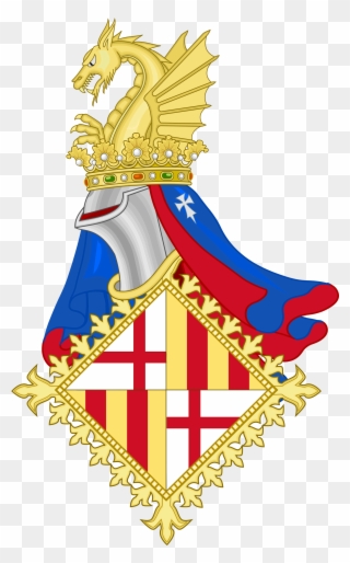 Open - Coat Of Arms Of Barcelona Clipart